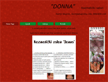 Tablet Screenshot of donna.com.hr